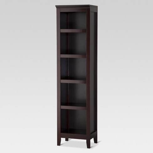 Carson 72 5 Shelf Narrow Bookcase Espresso Threshold Target