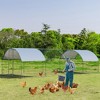 Tangkula Large Metal Chicken Coop Outdoor Galvanized Dome Shaped Cage w/Cover 9 ft x25 ft - 2 of 4