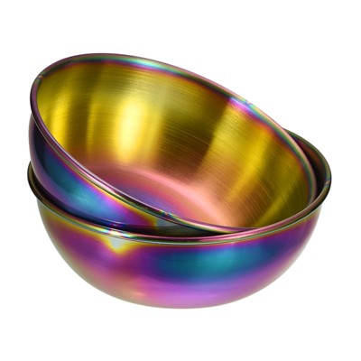 Unique Bargains Thick Stainless Steel Condiment Dishes for Kitchen Restaurant 3.2" Dia