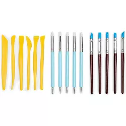 Bright Creations 16 Piece Polymer Clay Sculpting Tools, Pottery Carving Tool Set for DIY Craft Projects, Modeling Clays and Embossing Pattern