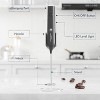 Rechargeable Milk Frother with 3 Speeds and 2-Layer Stainless Steel Whisk – Handheld Foam Maker for Coffee, Lattes, Matcha, Protein Shakes - 4 of 4