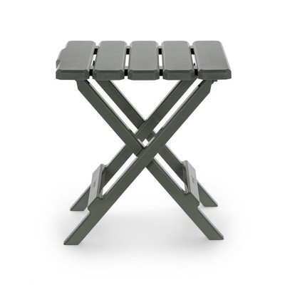 Sage Green Plastic Foldable Adirondack Camping Side Table