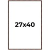 PosterPalooza | 27x40 Thin Bamboo Picture Frame, UV Acrylic, 2 Finishes - Gold and Brown - 2 of 4