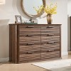 52" Fluted 8 Drawer Dresser, Modern Chest with Curved Profile, Storage Organizer & TV Stand for Bedroom Living Room Hallway-3irtyhousy - 2 of 4
