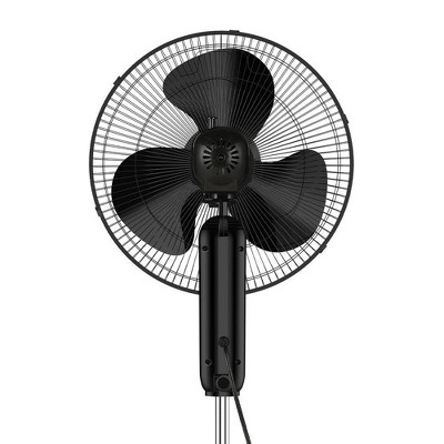 Holmes 16&#34; Oscillating 3 Speed Manual Stand Fan Black