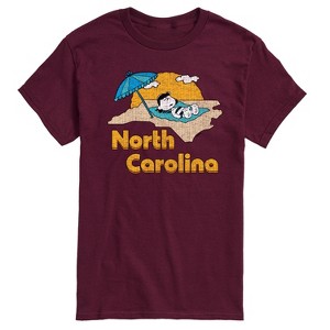 Men's - Peanuts - North Carolina Lucy Short Sleeve Graphic T-Shirt - 1 of 4