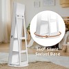 360-Degree Rotating Jewelry Armoire With Full-Length Mirror, LED Illumination, And Multi-Layer Storage - 4 of 4