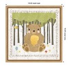 Amanti Art Woodland Hideaway Bear by Moira Hershey Canvas Wall Art Print Framed 16-in. x 16-in. - 4 of 4