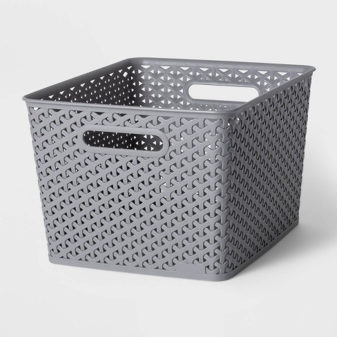 linnen Grafiek Verstikken Large Y-weave Decorative Storage Basket - Brightroom™ : Target