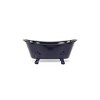 HomeRoots Navy Blue Metal Bath Tub Sculpture - 3 of 4