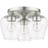 Livex Lighting Willow 3 - Light Flush Mount in  Brushed Nickel - 3 of 3