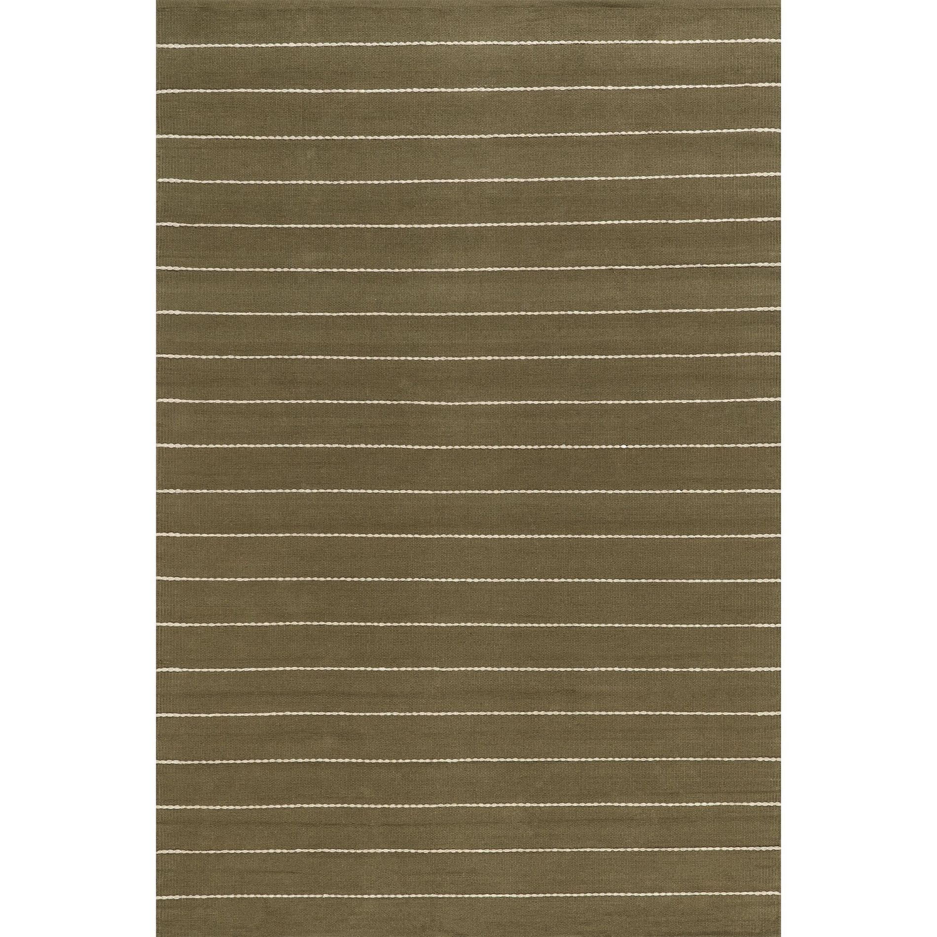 Nuloom Nightwalk Striped Wool Area Rug, 4' x 6', Olive Green