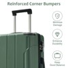KWPZQEB Luggage 3 Pcs ABS Hardside Luggage Sets TSA Lock Spinner Wheel Suitcases ( 20/24/28) - 3 of 4