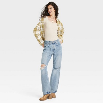 Women's Mid-Rise 90's Baggy Jeans - Universal Thread