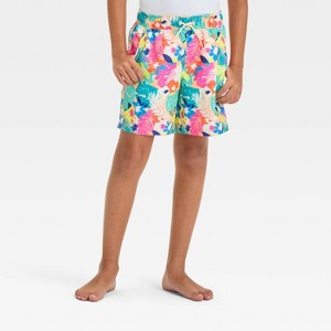 Boys' Floral Printed Swim Shorts - Cat & Jack™ - 1 of 3