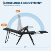 Outdoor Folding Patio Chairs with Armrests, Retractable Footrest, Weather Resistant, Durable Lounge Chair, Comfortable Outdoor Chair - 2 of 4