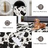 coucheta Multi-size Wild Animal Washable Area Rug, Black Brown Highland Milk Cow Print Non Slip Decorative Carpet, for Living Room, Bedroom, Dining - 4 of 4