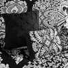 Lyngins 7-Piece Cotton Sateen Comforter Set – Intricate Damask Print, Reversible Solid Design, Hypoallergenic, Oeko-Tex Certified, Queen Bedding Set - 3 of 4