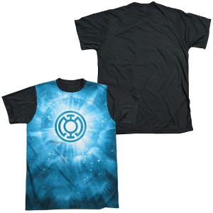 Men's Green Lantern Blue Energy Short Sleeve Costume T-Shirt - 1 of 4