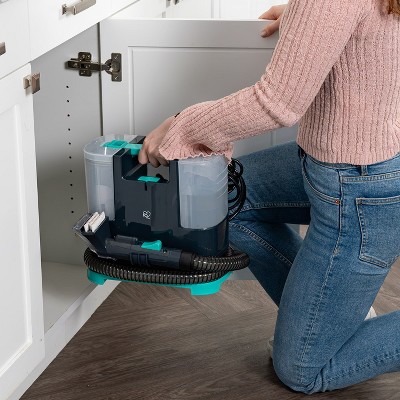 IRIS USA Black and Teal Portable Upholstery Spot Cleaner