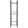 vidaXL Firewood Rack Matt Black 19.7"x11"x37" Steel - 4 of 4