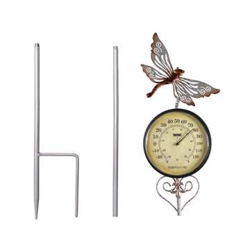 Poolmaster Outdoor Thermometer Garden Stake - Dragonfly