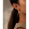 Gold Dangle Earrings for Women, 14K Gold Plated LightweightTeardrop Drop Earrings, Trendy Leverback Minimalist Jewelry for - 4 of 4