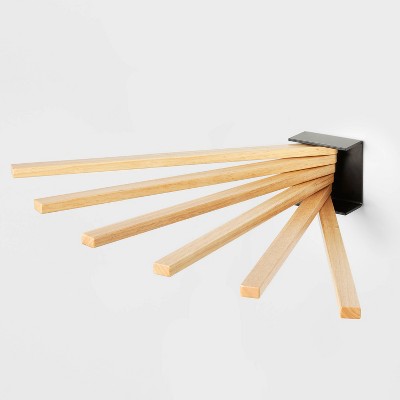 Wall mounted discount wooden drying rack