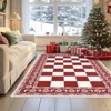 COZONY Machine Washable Boho Faux Wool Low Pile Area Rug - 3 of 4