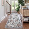 Washable Non-Slip Area Rug - Low Pile Stain-Resistant Oriental Accent Carpet Foldable Print Floor Covering for Living Room, Bedroom Office - 4 of 4