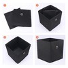 REGALWOVEN Fabric Collapsible Spacious Capacity Reinforced MDF Bottom Open Storage Bins 11*11*11in 3 Pcs - 3 of 4