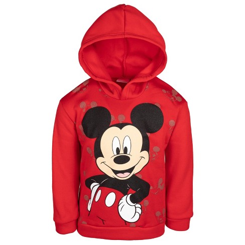 Disney Mickey Mouse Big Boys Pullover Hoodie Red 14-16 : Target