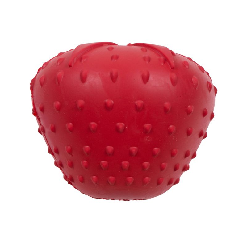 Bullymake Red Strawberry Scented Toss N Treat Dog Toy, 4 of 5