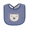 Hudson Baby Infant Boy Cotton Terry Drooler Bibs with Fiber Filling, Wild One, One Size - 3 of 4