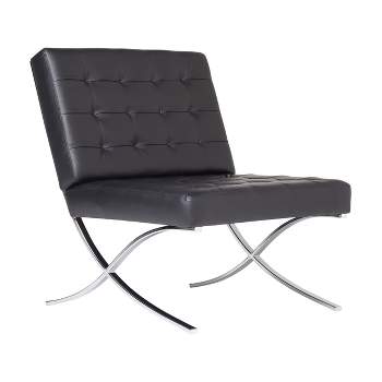 Studio Designs Home Atrium Bonded Leather Barcelona Chair