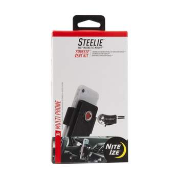 Nite Ize Steelie Squeeze Vent Kit - Magnetic Cell Phone Holder for Car Vent