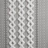 Grungis Cotton Printed Curtain Panels with Chenille Stripe and Lining for Living Room,Bedroom - 4 of 4