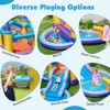 Tangkula Kids Inflatable Water Slide w/ Slide Splash Pool Water Cannon w/ 680W Blower - 4 of 4