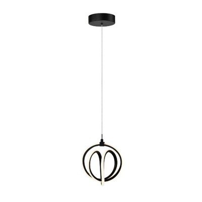 Artcraft Lighting Rose 1 - Light Pendant in  Black