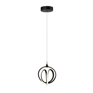 Artcraft Lighting Rose 1 - Light Pendant in  Black - 1 of 2
