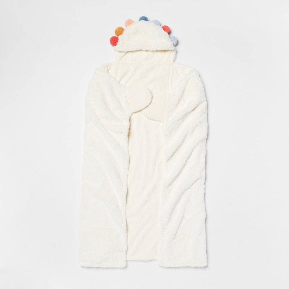 Pom Kids' Hooded Blanket Cream - Pillowfort™