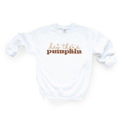 Simply Sage Market Women's Graphic Sweatshirt Hey There Pumpkin Stars