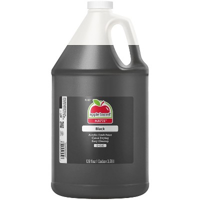 Apple Barrel Acrylic Paint Matte Gallon Black (APP13459E)