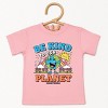 The Juniper Shop SmileyWorld Be Kind To Our Planet Rainbow Toddler Short Sleeve Tee - 2 of 4