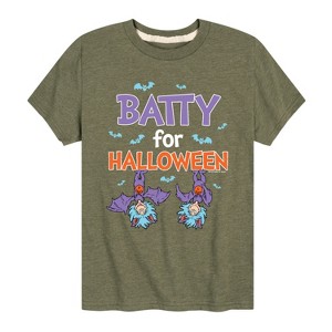 Boys' - Dr. Seuss - Batty For Halloween Thing 1 and Thing 2 Short Sleeve Graphic T-Shirt - 1 of 4