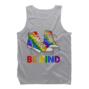 Adult Design By Humans Be Kind Sneakers LGBTQIA PrideBy Legato Tendo Tank Top