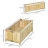 Foldable Raised Garden Beden Planter Box, Herb Garden Planter with Drainage Holes, for Backyard, Patio to Grow Vegetables, Herbs, and Flowers - 3 of 4
