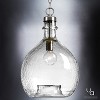 Urban Ambiance Luxury Modern Farmhouse Pendant,  20-3/8"H x 13"W,  Brushed Nickel Finish, UHP2772 - 3 of 4
