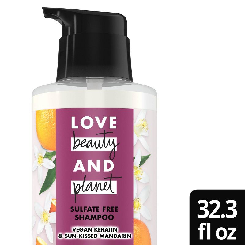 Love Beauty and Planet Vegan Keratin & Sun-Kissed Mandarin Sulfate-Free Shampoo, 1 of 14
