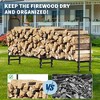 Log Rack with Cover ，400LB Capacity Indoor/Outdoor Firewood Storage Organizer, Durable Steel Stacker , Tool-Free Assembly - 4 of 4